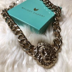 Melody Ehsani Queen of the Jungle Lion Necklace